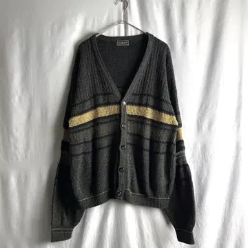 90s MARQUIS 아크릴 니트 가디건 M 스위치