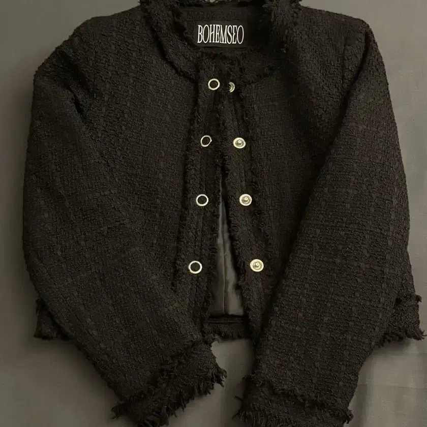 [BOHEMSEO] ROUGH ROUND TWEED JACKET ☆送料込☆ BOHEMIAN SEOUL] ROUGH ROUND TWEED JACKET 正規品 韓国ブランド