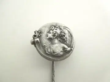 프랑스 실버 핑 순은 아르누보