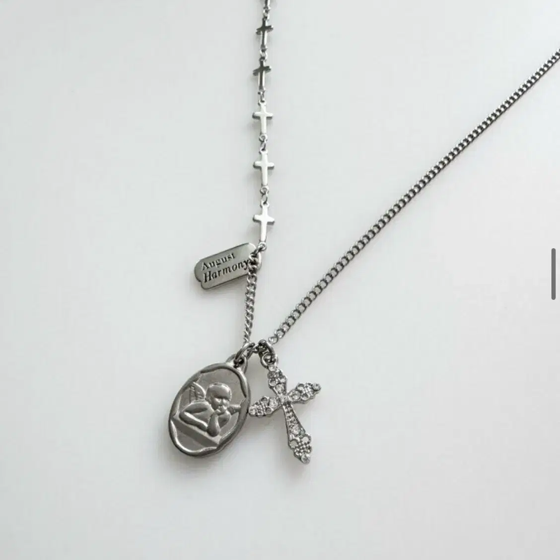August Harmony Angel necklace silver #어거스트하모니
