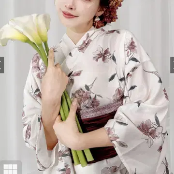 GRL 유카타 fy001 2way 꽃무늬 세퍼레이트