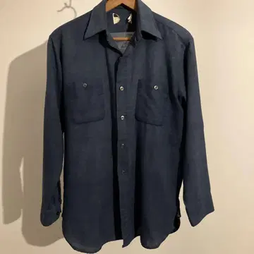 60s sears 인디고 블루 긴팔 셔츠 빈티지 50s 시어스
