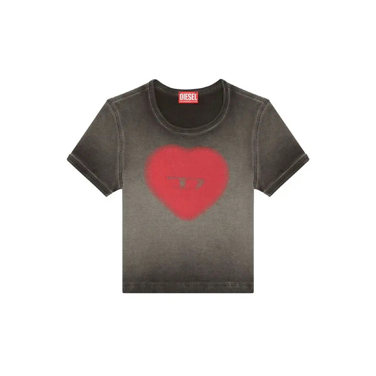 【新品】DIESEL T-Ele ロゴTシャツ ハート S レディース Tシャツ T-ELE（Tシャツ/カットソー）｜DIESEL