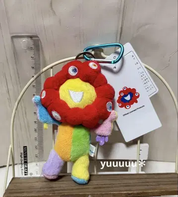 만박 얏쿠얏쿠 카라비너 포함 마스코트 레인보우 봉제 인형 새상품 스탠딩