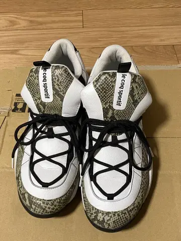 (27cm) 르꼬끄 스네이크 패턴 하이컷 스니커즈