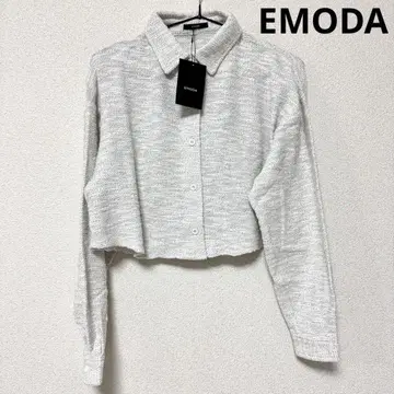 EMODA 화이트 긴팔 가디건 S 미사용 새상품 택 포함
