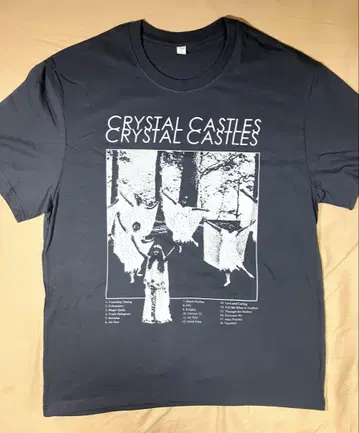 미착용 crystal castles 'magic spells' 티셔츠