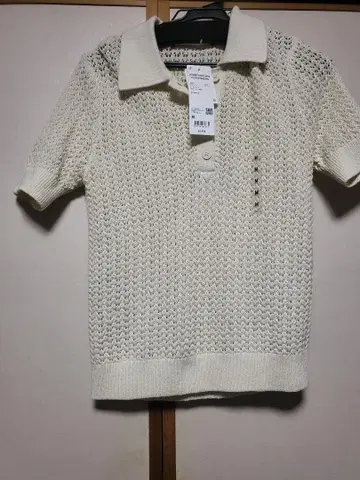 COMPTOIR DES COTONNIERS 니트 폴로 셔츠 M 내추럴