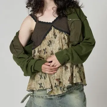 TINA:JOJUN 빈티지풍 튜닉 카멜