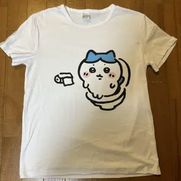 치이카와 (먼작귀) 화장실 티셔츠 하치와레 L 사이즈