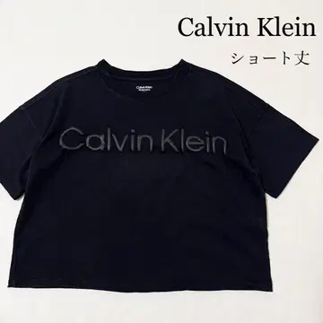 Calvin Klein 캘빈클라인 빅 로고 숏 기장 티셔츠