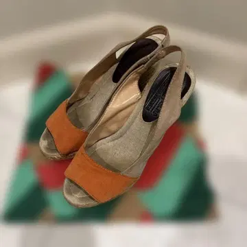 flamenquita 슬링백 샌들 오렌지 베이지