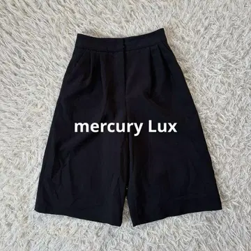 mercury Lux 블랙 큐롯 팬츠 하프 팬츠 S