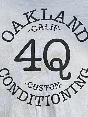 4Q CUSTOM CONDITIONING 포켓 티셔츠 화이트 M
