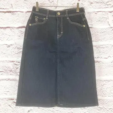 z2938:C17 데님 스커트 타이트 스커트 블루 사이즈 S