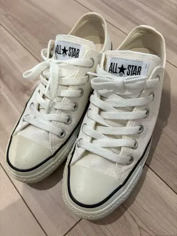 ALL STAR 화이트 로우 컷 스니커즈