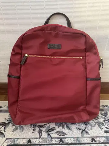Mackintosh 버건디 나일론 백팩