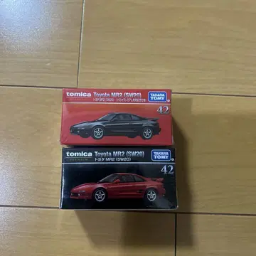 토미카 프리미엄 No. 42 도요타 MR2 (SW20) 2대