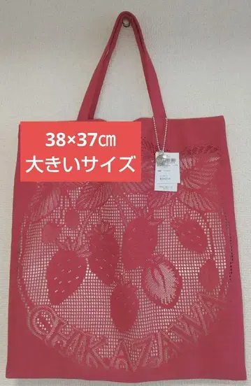 치카자와 레이스 레이스 토트 딸기 레드