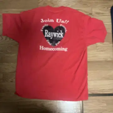 Raywick Homecoming 빨간색 핑크 티셔츠 구제 의류