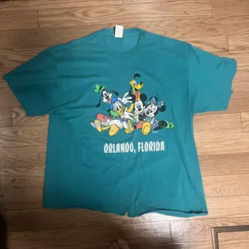 미키 캐릭터 티셔츠 ORLANDO 구제 의류