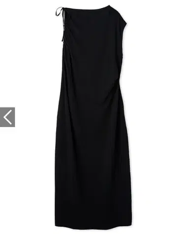미사용 새상품 emmi atelier 비대칭 컷 원피스 블랙