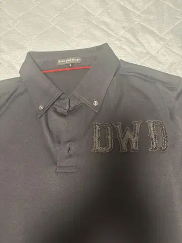 Dance With Dragon 블랙 피케 셔츠 사이즈 4