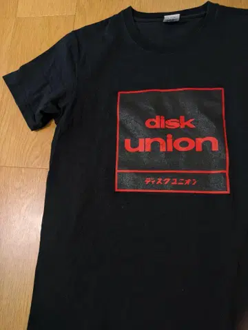 디스크 유니온 diskunion 티셔츠 M 사이토 아스카 블랙 M