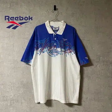 리복 90s 빈티지 반팔 디자인 피케 셔츠