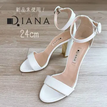 신상품! DIANA 다이애나 하이힐 앵클 스트랩 화이트 24cm
