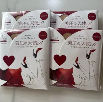 가네보우 엑설런스 미압의 천사 베이지 L 사이즈 4켤레