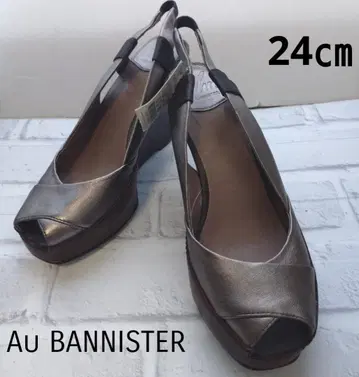Au BANNISTER 웨지 힐 브론즈 오픈토 24cm