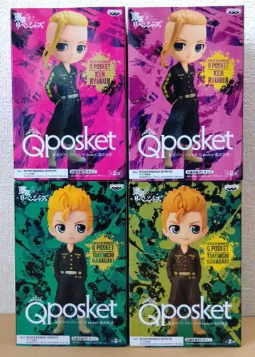 Qposket 도쿄 리벤저스 하나가키 타케미치 류구지 켄 AB 컬러 4점