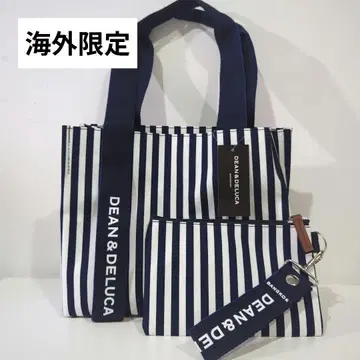 태국 방콕 DEAN&DELUCA 스트라이프 토트 네이비 ...