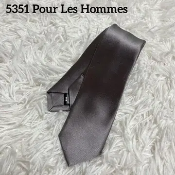레어 아이템 5351 Pour Les Hommes 실버 넥타이 푸아레스