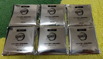 이온 귀멸의 칼날 캔뱃지 6개 세트