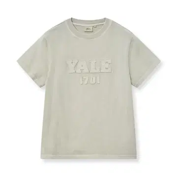 YALE 여성용 Pigment Applique 티셔츠 아이보리