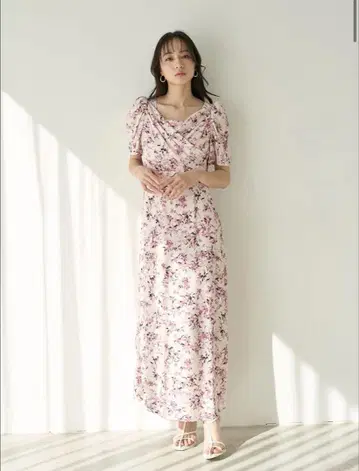 스나이델 레이온 카슈쿨 프린트 원피스