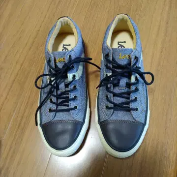 Lee 데님 블랙 스니커즈 24cm