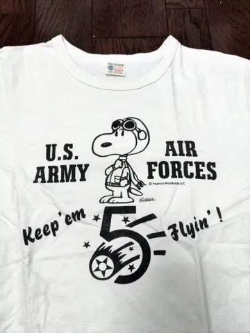 버즈릭슨 PEANUTS 티셔츠 U.S. ARMY M