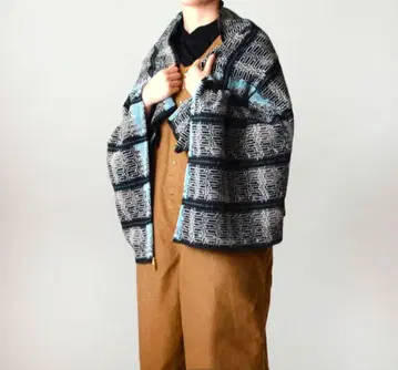 ebagos 셔닐 야키이모 스톨 BLACK 에바고스(미사용 새상품)