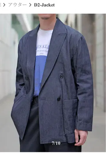 So 오야마 슌 데님 자켓 더블 자켓 M 사이즈