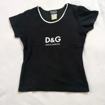 D&G 블랙 반팔 티셔츠 S