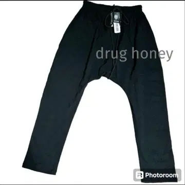 미사용 새상품 택 포함 drug honey 사루엘 팬츠 FREE 블랙