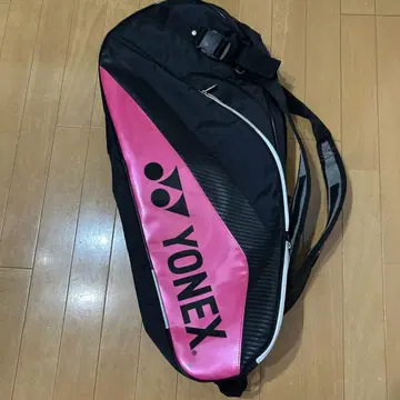 YONEX 테니스 라켓 백 블랙/핑크