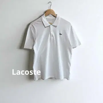 Lacoste 화이트 피케 셔츠 L