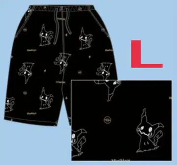 포켓몬스터 포켓몬 미미큐 6부 기장 숏 팬츠 L
