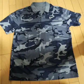 Nike Dri-FIT 카모 패턴 골프 셔츠 XL