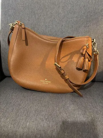 kate spade 브라운 가죽 숄더백