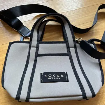 TOCCA 숄더백 그레이 스트라이프